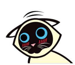 Kapi the Siamese cat sticker #10351764