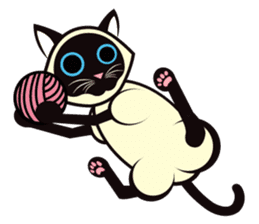 Kapi the Siamese cat sticker #10351766