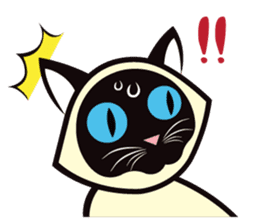 Kapi the Siamese cat sticker #10351769