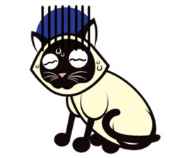Kapi the Siamese cat sticker #10351772