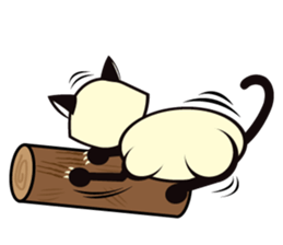 Kapi the Siamese cat sticker #10351773