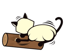 Kapi the Siamese cat sticker #10351773