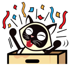 Kapi the Siamese cat sticker #10351778