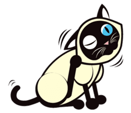 Kapi the Siamese cat sticker #10351783