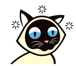 Kapi the Siamese cat sticker #10351785