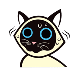 Kapi the Siamese cat sticker #10351788