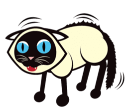 Kapi the Siamese cat sticker #10351790