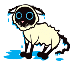 Kapi the Siamese cat sticker #10351795