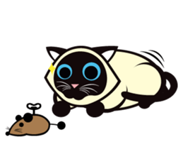 Kapi the Siamese cat sticker #10351798