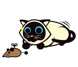 Kapi the Siamese cat sticker #10351798
