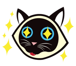Kapi the Siamese cat sticker #10351799