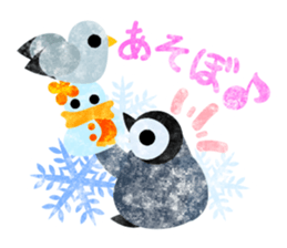 Pretty penguin babies 2 sticker #10352220