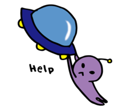 let's alien sticker #10352357