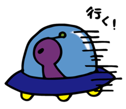 let's alien sticker #10352358