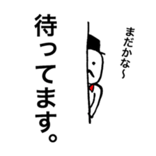 He is a man of the people . sticker #10353920