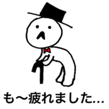 He is a man of the people . sticker #10353922