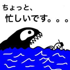 He is a man of the people . sticker #10353924