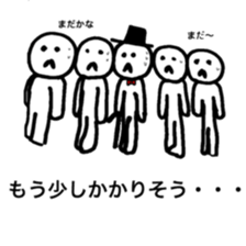 He is a man of the people . sticker #10353937