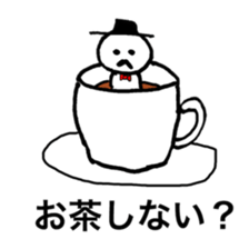 He is a man of the people . sticker #10353940