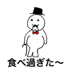 He is a man of the people . sticker #10353941