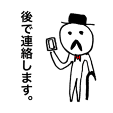 He is a man of the people . sticker #10353943