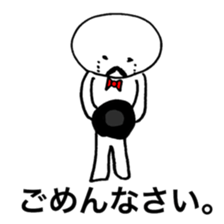 He is a man of the people . sticker #10353946