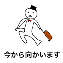 He is a man of the people . sticker #10353947