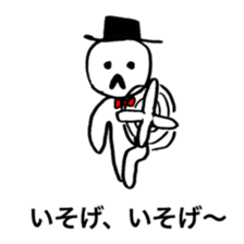 He is a man of the people . sticker #10353953