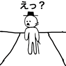 He is a man of the people . sticker #10353955