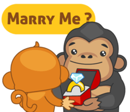 Monya and Gonya : Romantic Dates sticker #10354033