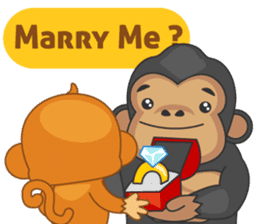 Monya and Gonya : Romantic Dates sticker #10354033