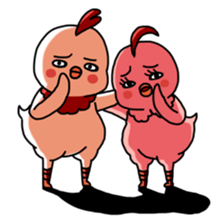 We are lazy chicks sticker #10355212