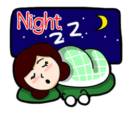 Glasses Blue Girl sticker #10355573