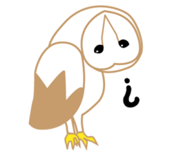 Barn owl nandesu sticker #10355920
