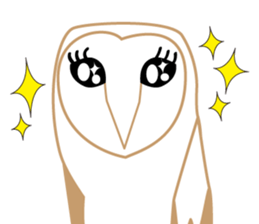 Barn owl nandesu sticker #10355929