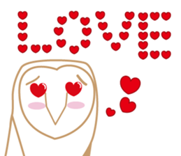 Barn owl nandesu sticker #10355930