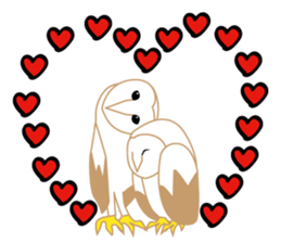 Barn owl nandesu sticker #10355936