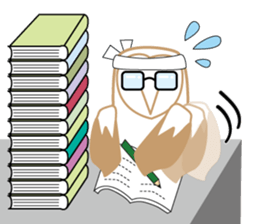 Barn owl nandesu sticker #10355956