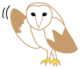 Barn owl nandesu sticker #10355959