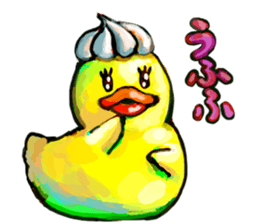 Rubber duck "Barbara" 2 sticker #10356041