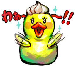 Rubber duck "Barbara" 2 sticker #10356043