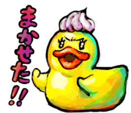 Rubber duck "Barbara" 2 sticker #10356045