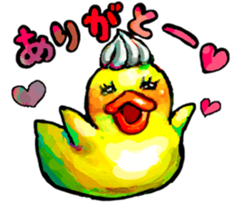 Rubber duck "Barbara" 2 sticker #10356046
