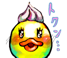 Rubber duck "Barbara" 2 sticker #10356048