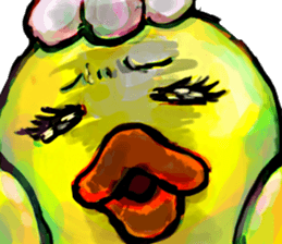 Rubber duck "Barbara" 2 sticker #10356050