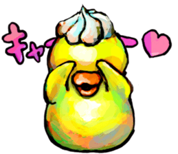 Rubber duck "Barbara" 2 sticker #10356051