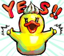 Rubber duck "Barbara" 2 sticker #10356054