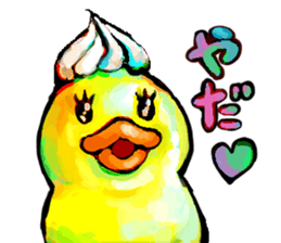 Rubber duck "Barbara" 2 sticker #10356056