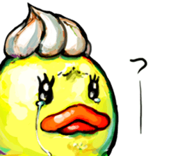 Rubber duck "Barbara" 2 sticker #10356058