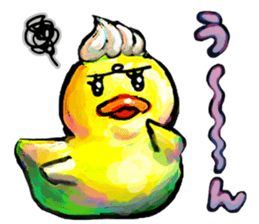 Rubber duck "Barbara" 2 sticker #10356061